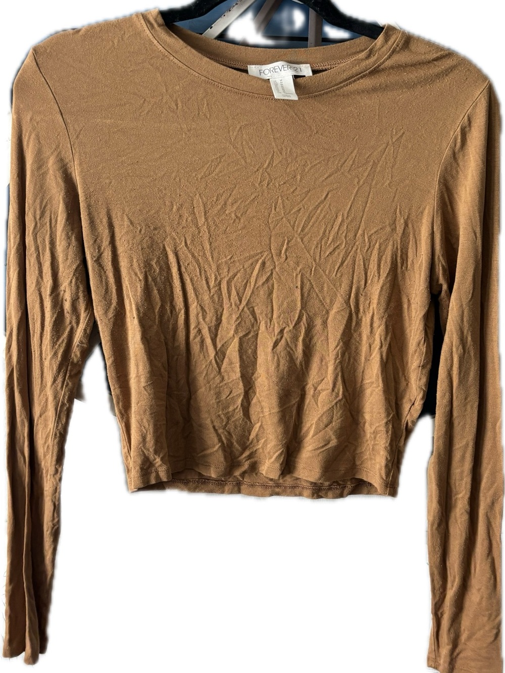 Forever 21 Women’s long sleeve crop top Size Medium